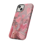 Pink Lip Gloss Heart Mirror Phone Case Girly Tough Case