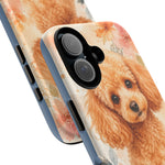 Miniature Poodle Whimsical Watercolor Art Tough Phone Case