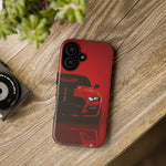 Red Mustang Art Phone Case, GT500 American Muscle Car Tough Cover