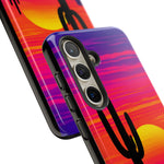 Desert Vaporwave Cactus Sunset Phone Case – Southwest Aesthetic