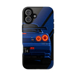R34 Skyline Afterburner Rear GT-R Tough Phone Case for JDM Fans