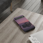 Sunset Skyline GT-R R32 phone case | car reflection, purple dusk