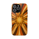 Gold Starburst 70s Retro Art Tough Phone Case