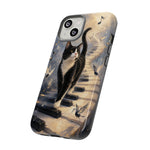 Piano Cat walking on keys Tough Case | Phone cover, musical cat art