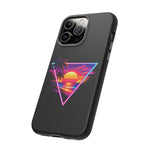 Synthwave Sunset Triangle Phone Case Retro Vaporwave Case