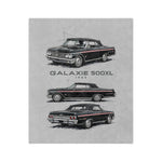 1962 Galaxie 500XL Classic Car Illustration throw blanket