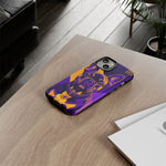 French Bulldog Pop-Art Portrait Tough Phone Case - Purple Gold