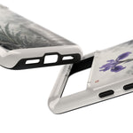 Purple Iris Rain Lakeside Phone Case Zen Art Tough Case