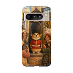 Corgi Royal Guard phone case | Cute British corgi soldier illustration