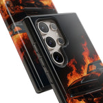 Black Charger Classic Muscle Flames Tough Phone Case Cover Gift