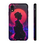 Neon Geisha Silhouette Phone Case | Tough Cover