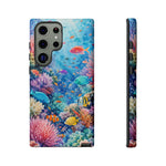 Underwater Coral Reef Phone Case | Colorful Tropical Fish Ocean Scene