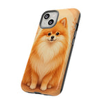 Pomeranian Tiny Fox Fluffy Art Tough Phone Case