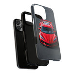Red C8 Z06 Track Wing Tough Phone Case Cover Gift Art