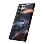 Skyline GT-R R34 White Nurburgring Speed Art Tough Phone Case