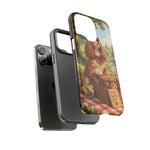Cocker Spaniel Picnic Scene phone case | vintage dog art