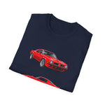 Red 1975 Trans Am Cars T-Shirt | Classic Muscle Car Trio Illustration