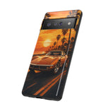 Orange Corvette C3 Stingray Sunset Palms Phone Case