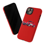 Red Classic Corvette C1 Illustration phone case | Retro Car Tough Case