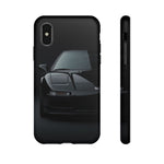 Black NSX Low-Key Minimal Tough Phone Case for 90s JDM Fans