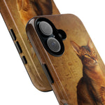 Abyssinian Warm Ticked Portrait Art Tough Phone Case