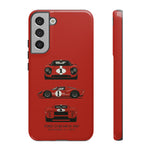 1967 GT40 Mk IV Red Race Car Tough Phone Case Cover Gift