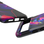 Neon Lightning Face 80s phone case | Tough Case