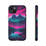 2 Rounds Canada Retina Artwork Vaporwave Phone Case – Landscape Aesthetic