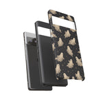 Vintage Ghost Pattern phone case | Halloween spooky stars design