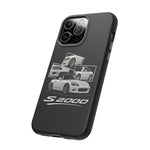 White S2000 Roadster Collage JDM Tough Phone Case Cover Gift