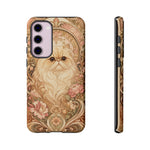 Persian Cat Floral Art Nouveau Tough Phone Case
