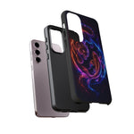 Neon Tiger and Koi Phone Case | Tough Case