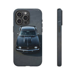 1969 Camaro SS Black Overhead Tough Phone Case Cover Gift Art