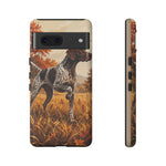 German Shorthaired Pointer Pointing Art Tough Phone Case