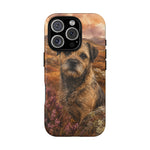Border Terrier Earthy Watercolor Art Tough Phone Case