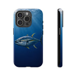 Yellowfin Tuna Phone Case, Deep Blue Water Tough Cover, Gift