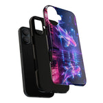 Neon Koi Reflection Vaporwave phone case | Tough Cover