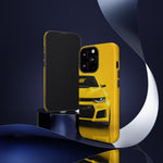 Yellow Camaro Phone Case, ZL1 American Muscle Car Tough Cover for Chevy Owners