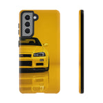 Yellow Skyline Phone Case, R34 GTR 90s JDM Legend Tough Cover for Men Gift