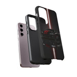 Camaro ZL1 Phone Case, Black Red Racing Stripe Studio Cover, Gift