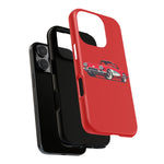 Red Classic Corvette C1 Illustration phone case | Retro Car Tough Case
