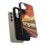 Retro Sunset Countach phone case | Sports car tough cover