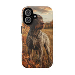 German Wirehaired Pointer Autumn Art Tough Phone Case
