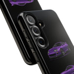 MK4 Supra Phone Case Purple, Three-View Vector Cover