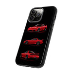 FD RX7 Phone Case Red, Three-View Vector Cover, JDM Gift