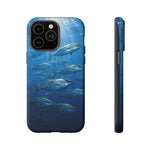Amberjack School Phone Case, Open Water Sunlight Tough Cover