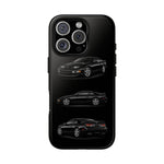Black 300ZX Sports Car Tough Phone Case - Multi View