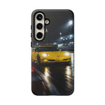 Yellow C5 Z06 Track Day Speed Art Tough Phone Case