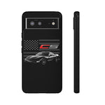Black C5 Phone Case American Sports Car Tough Cover Gift