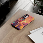 Retro Runner Sunset phone case | 80s Vaporwave jogging design